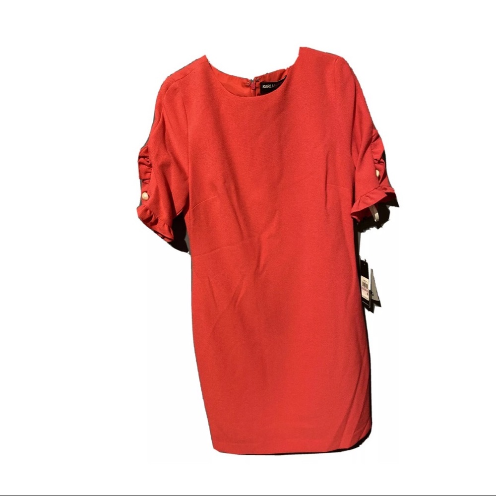 New Karl Lagerfeld Hot Pink Dress Size 6